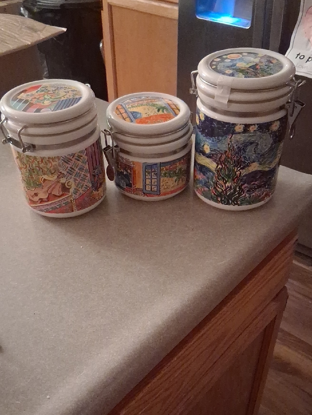 Chaleur Masters Collection Decorative Ceramic Canister Set - (3-Piece)